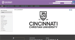 Desktop Screenshot of my.ccuniversity.edu