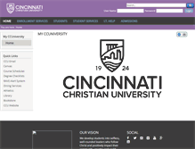 Tablet Screenshot of my.ccuniversity.edu