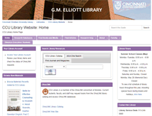 Tablet Screenshot of library.ccuniversity.edu
